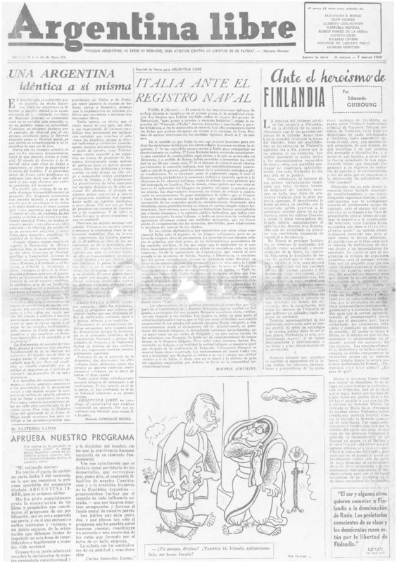 Argentina Libre nº 1