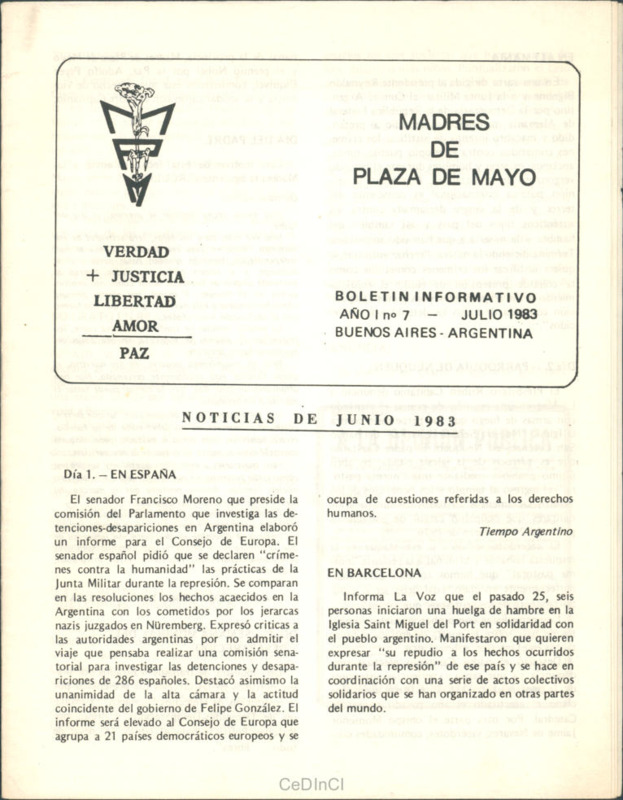 Boletín de las Madres de Plaza de Mayo nº 7