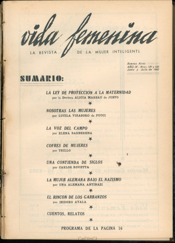 Vida femenina nº 101 y 102