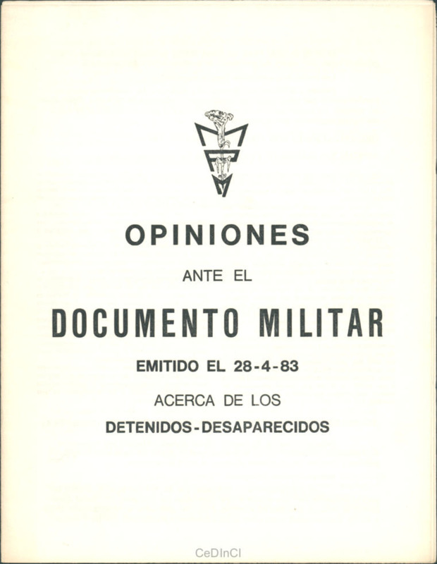 Opiniones ante el Documento Militar