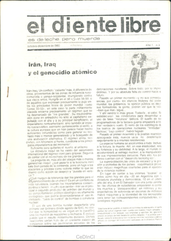 El Diente Libre nº 3