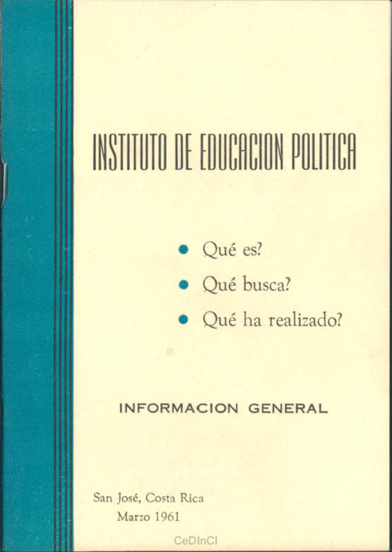 INSTITUTO DE EDUCACIÓN POLÍTICA